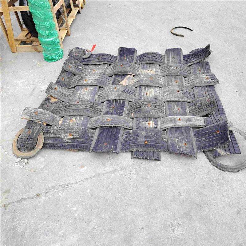 礦山爆破專用炮墊 橡膠編織抗撕裂 礦用防護炮被可拼接