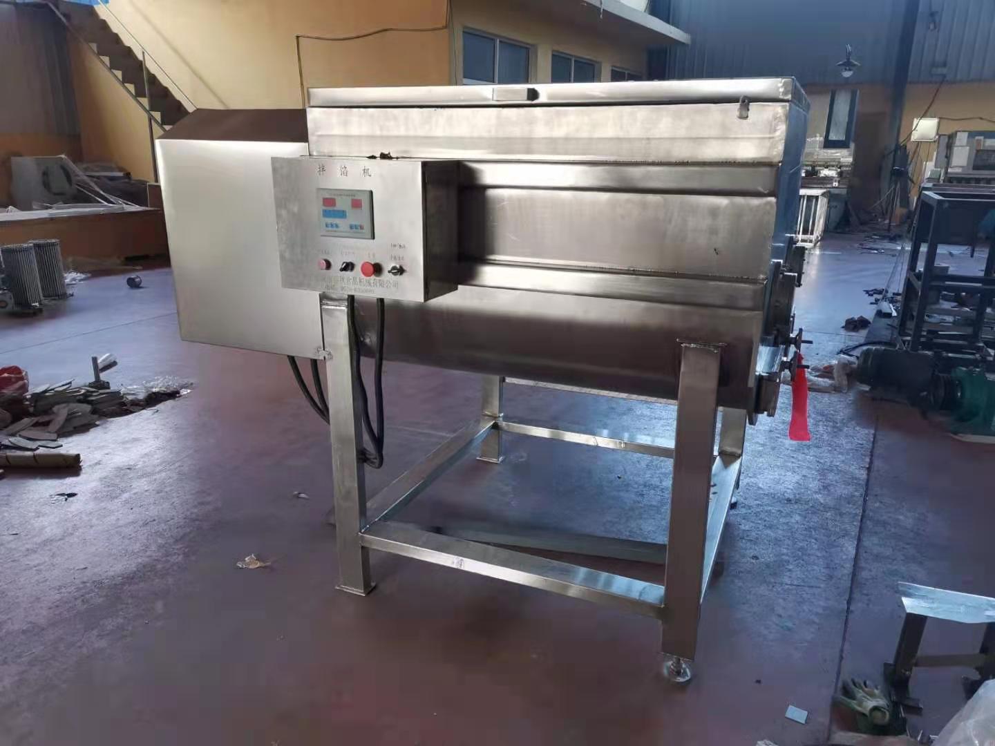 燒烤面筋串工廠大型和面機，大型雙軸面筋和面機攪拌機