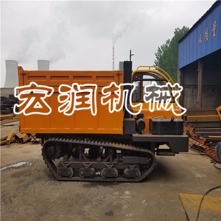 農用鋼制履帶運輸 自卸鏈條翻斗車