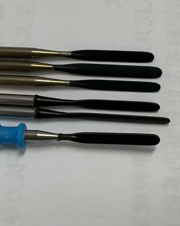 高頻電刀電筆防粘涂層，防粘不粘黏，切割順暢，不造成熱損傷
