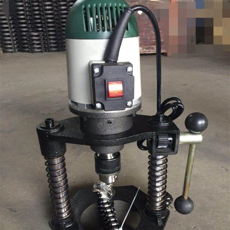 114D型電動鏈條式開孔機 鍍鋅管鋁合金開孔機  消防管鋼管打孔機